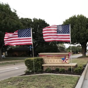 2 Flag Lease Program: 2 flags on lot
